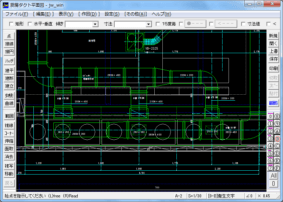 厨房ダクト平面図