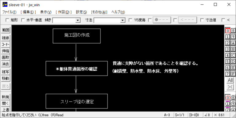 スリーブ及びインサートの計画手順