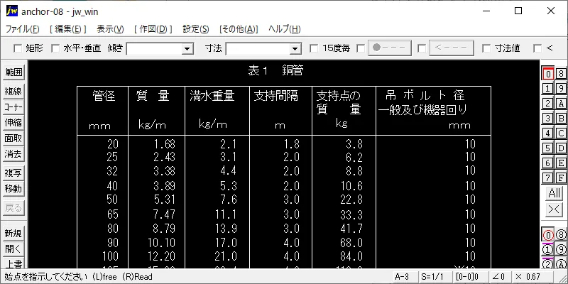 08-鋼管及び硬質塩化ビニル管の吊りボルトの選定【更新】