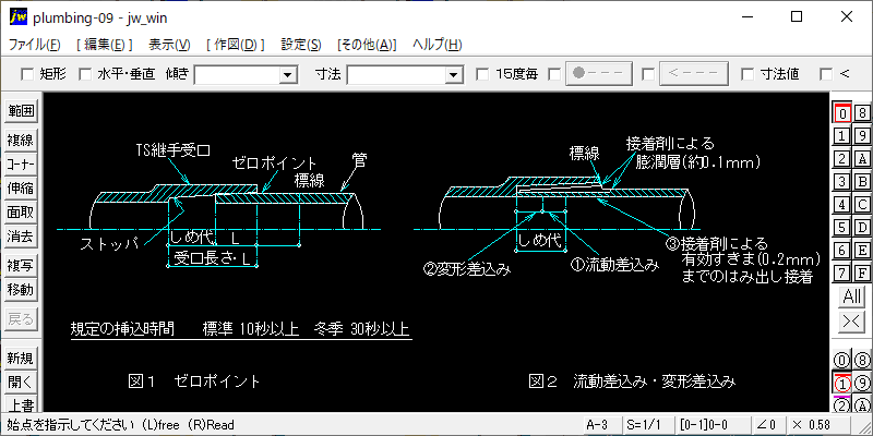 塩化ビニル管の接合（接着接合）