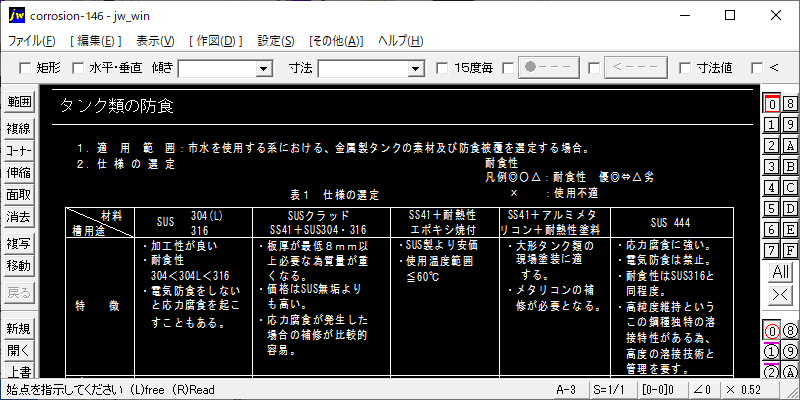 タンク類の防食