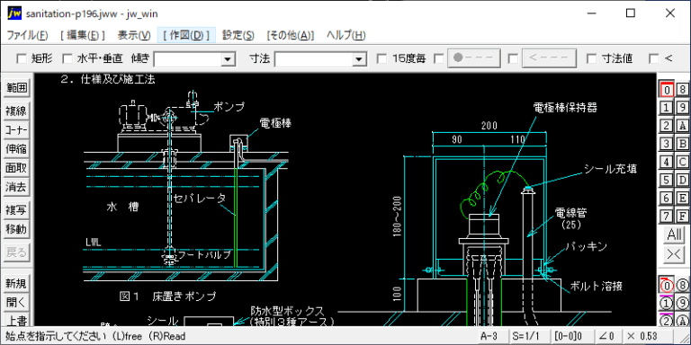 電極棒の取付