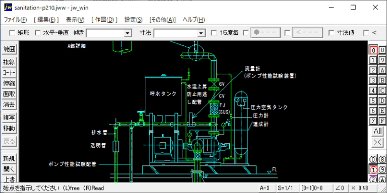 消火ポンプュニット廻り配管