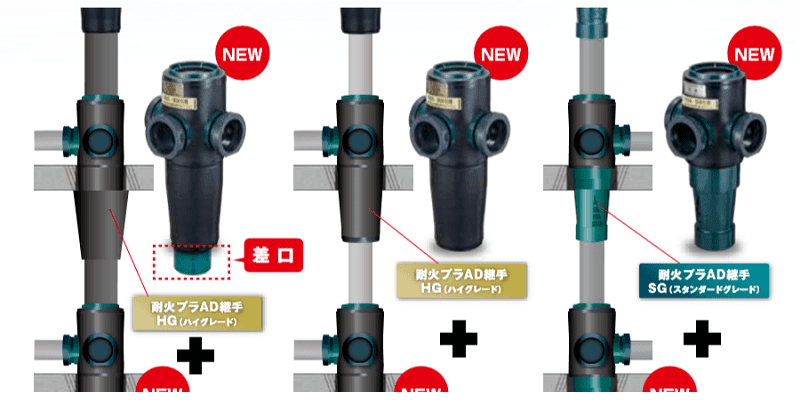 耐火プラＡＤ継手