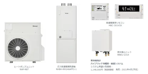 リンナイ ハイブリッド給湯・暖房システム「ECO ONE X5」発売 – 建築