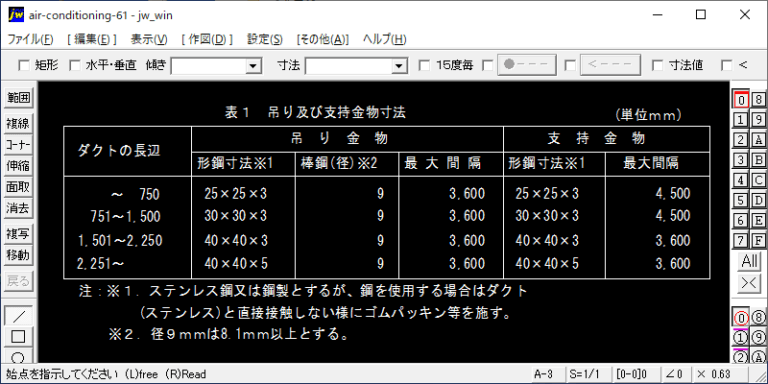 ステンレスダクトの支持方法