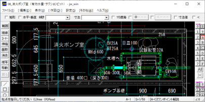 消火ポンプ室 施工図