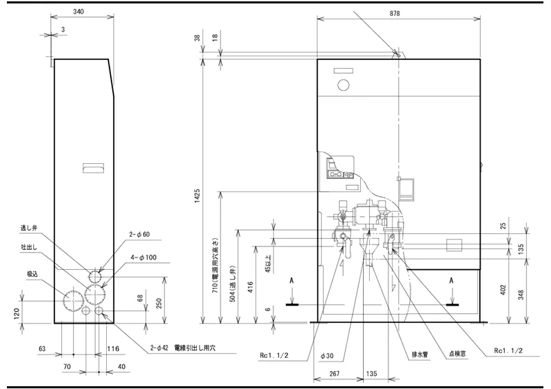 直結給水ブースターポンプ-40A-5.5kw-JWW