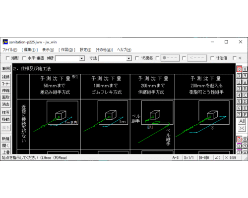 建物周辺埋設配管の地盤沈下対策（1)