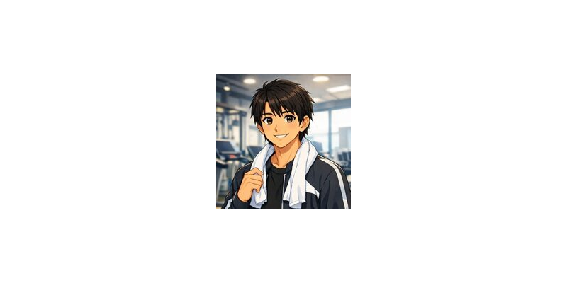 スポーツマンタイプのアバター 18（アニメ調）
