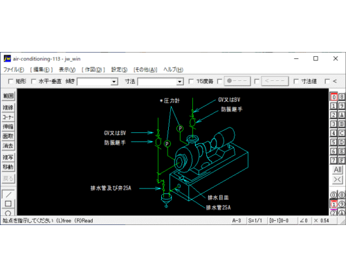 冷温水ポンプ・冷却水ポンプ廻り配管要領