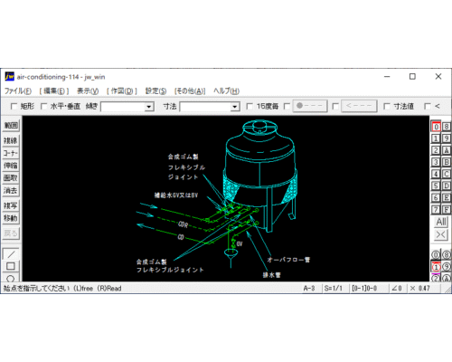 冷却塔廻り配管（冷却塔）