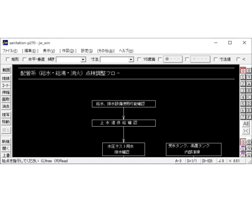 配管系（給水・給湯・消火）点検調整フロ－