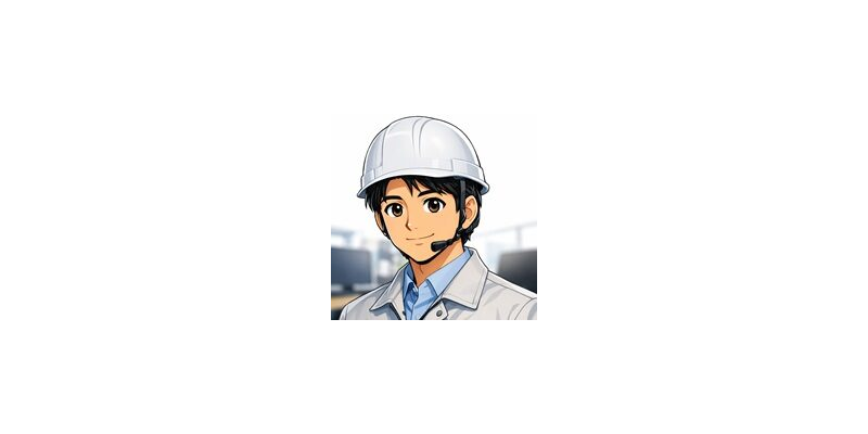 男性エンジニア風のアバター 08（アニメ調）
