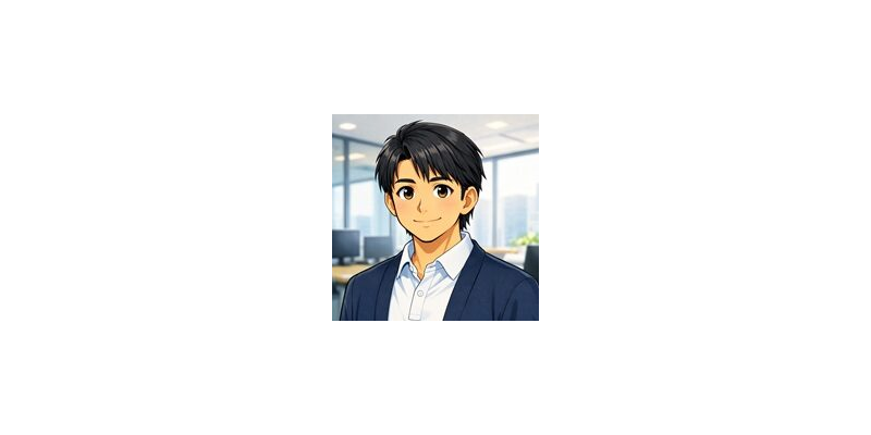 男性エンジニア風のアバター 12（アニメ調）