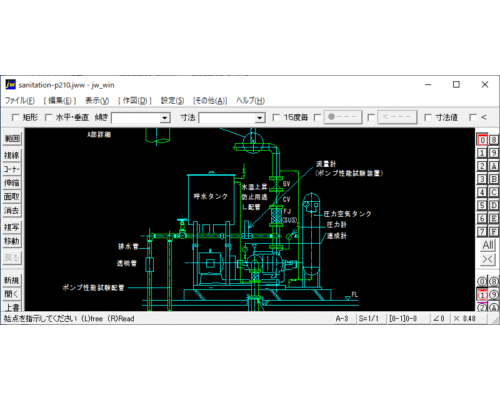 消火ポンプュニット廻り配管