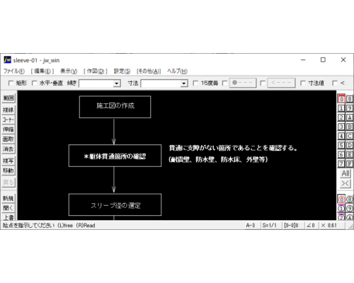 スリーブ及びインサートの計画手順