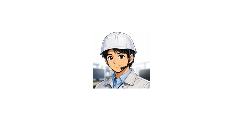 男性エンジニア風のアバター 08（イラスト調）