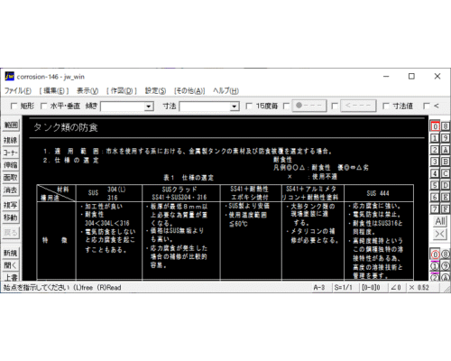 タンク類の防食